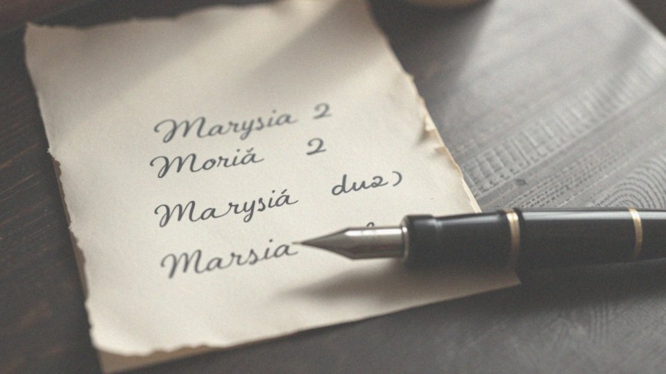 Jakie są zdrobnienia i formy imienia Maria?