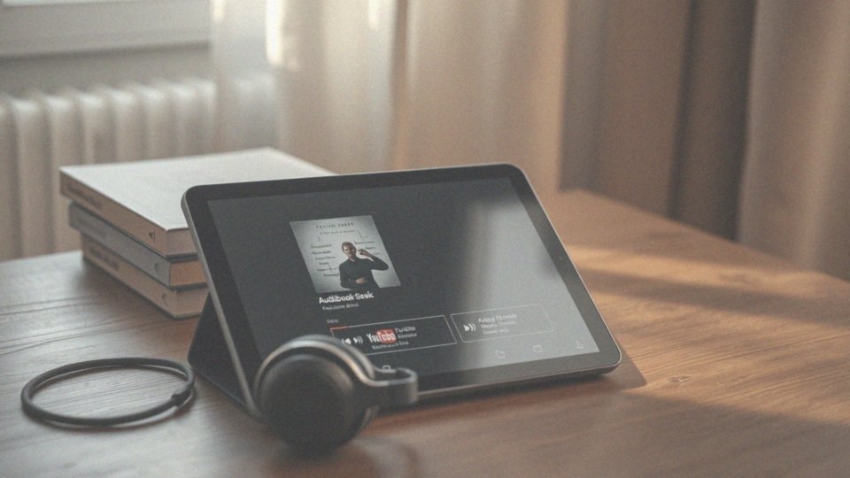 Jakie materiały można znaleźć na YouTube w kategorii audiobooków?