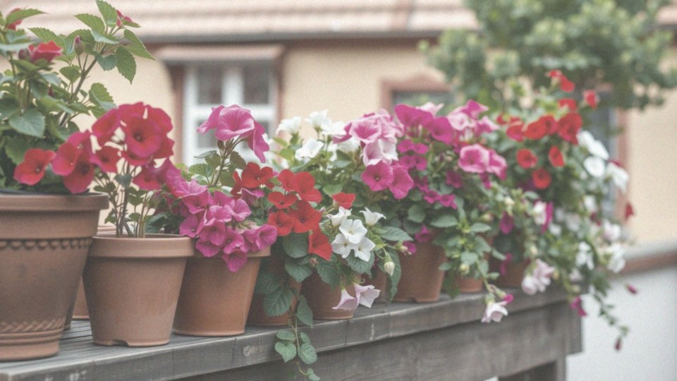 Jakie kompozycje z pelargoniami można tworzyć w doniczkach?