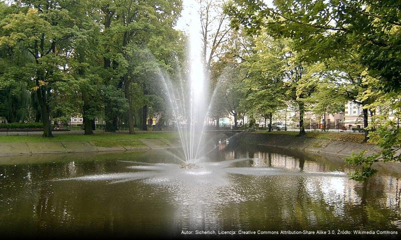 Park Miejski przy placu Kościuszki w Lesznie